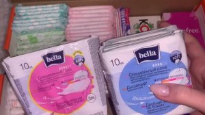 Моё хранение прокладок и ежедневок за март??