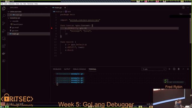 GoLang Debugging Fred Rybin смотреть онлайн