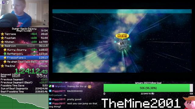 Super Mario Galaxy Any% (Luigi) Speedrun in 2:38:33 (Old PB) смотреть онлайн
