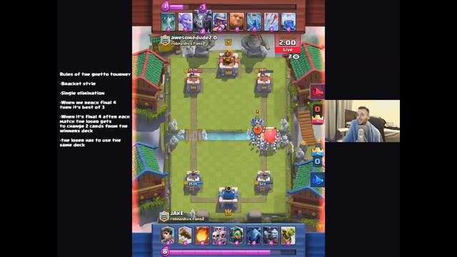 JAKE WINS GHETTO TOURNEY #4 : CLASH ROYALE смотреть онлайн