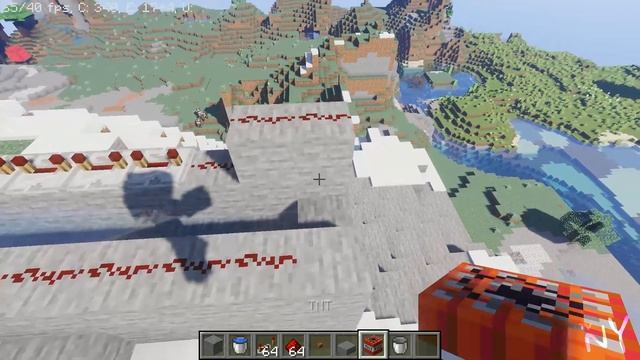 Minecraft - How to build TNT Cannon (+Teleport) Easy Tutorial смотреть онлайн