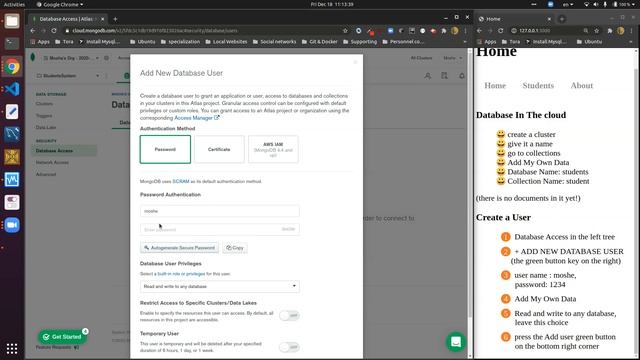 32 Node MongoDB Create A User смотреть онлайн