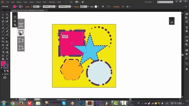 Урок 2 Основные инструменты Illustrator Часть 4 смотреть онлайн