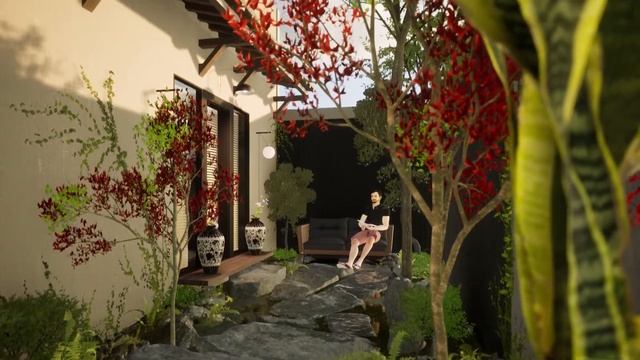 Small garden. | Twinmotion 2022.2.1. Decoração de área externa. #twinmotion #sketchup #cgi смотреть онлайн