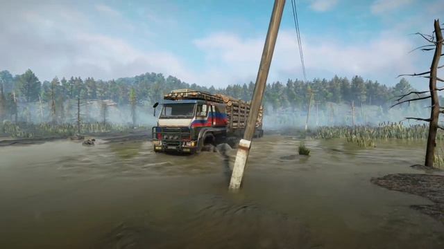 Best Logging Truck Azov 64131 JBE In SnowRunner Season 12 @TIKUS19 смотреть онлайн