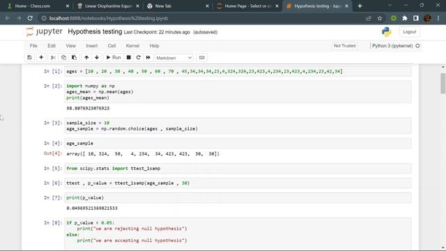 Hypothesis testing and chi-square implementation смотреть онлайн