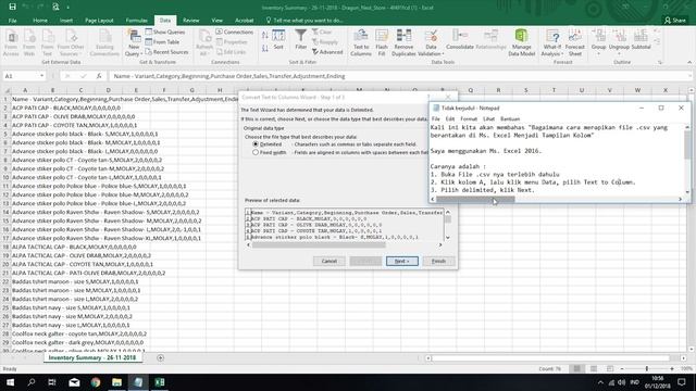 Merapikan file csv yang berantakan di Microsoft Excel смотреть онлайн