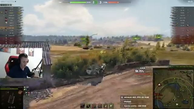 STRV 103B - ПЛОТНАЯ ЗАЧИЛКА НА ШВЕДСКОЙ ПТ-САУ смотреть онлайн