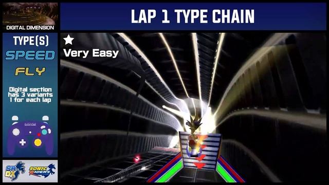 Digital Dimension | Lap 1 Type Chain | Sonic Riders DX Skip Tutorial смотреть онлайн