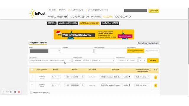 Как отправить первую посылку на Allegro ? Бизнес в Польше. Интеграция Inpost и Аллегро. смотреть онлайн