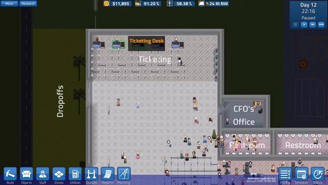 SimAirport - Part 3: Better Queues - Lets Play SimAirport смотреть онлайн