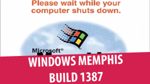 Windows Memphis (Windows 98 Alpha) build 1387