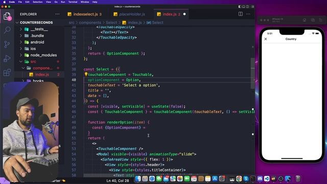 [English] Select Component in React Native. смотреть онлайн
