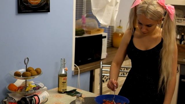 ASMR COOKING (girl Making Bruschette)