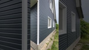 Монтаж Сайдинг Корабельная доска Grand Line Acryl графит