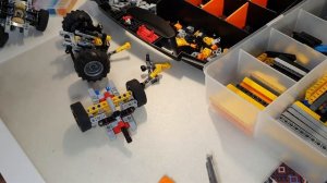 Мосты передние и задние из лего техник \ front and back axels from lego technic