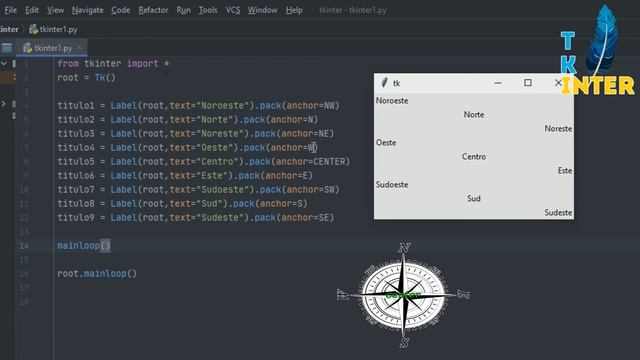 Los anclajes de Tkinter - Curso Tkinter de cero - Capítulo 9 смотреть онлайн