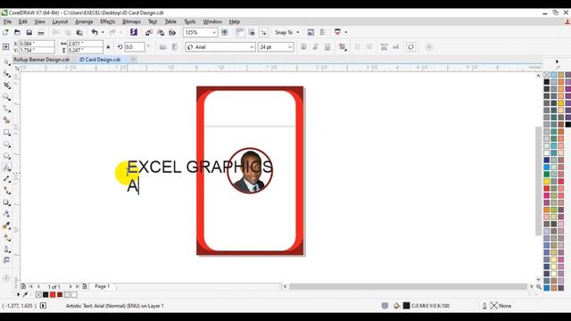 Corporate ID Card Design in CorelDRAW смотреть онлайн