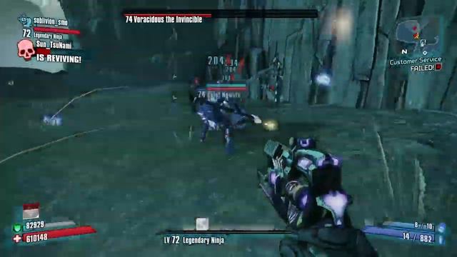 Borderlands 2 Ninja Trio vs Voracidous L72 смотреть онлайн