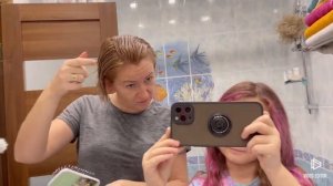 Без обесцвечивания корней! Окрашивание волос ESTEL 9,76 и оксид 1,5%