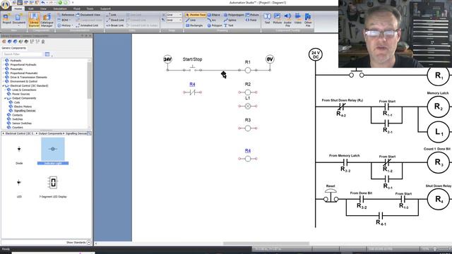 Building Basic Ladder in Automation Studio with Relays смотреть онлайн
