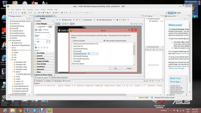 Android Application Development Tutorial - 2 - Hello World смотреть онлайн