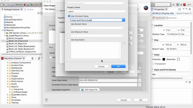 TIBCO Jaspersoft Studio Pro HTML 5 Hyperlinks смотреть онлайн