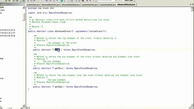 Stack Implementation in Java смотреть онлайн