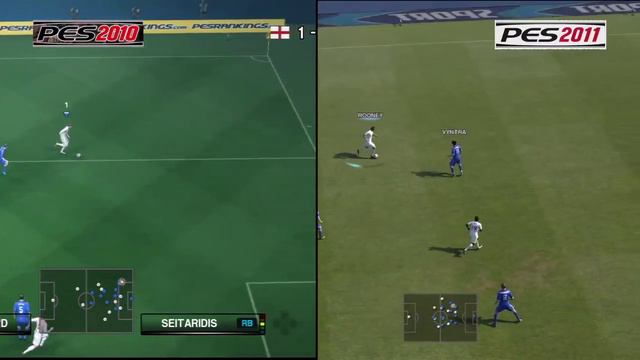 PES 11 vs PES 10 Graphics Comparison (Brief) смотреть онлайн