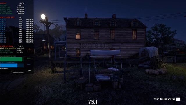 [Red Dead Redemption 2] GeForce RTX 3070-I7 8700K 1440P Vulkan DLSS 2.2 Benchmark смотреть онлайн
