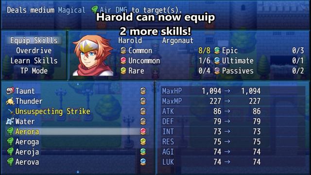 Tips & Tricks - Equip Battle Skills Slots Augments - RPG Maker MV смотреть онлайн