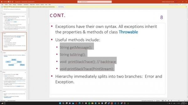 java Exception handling