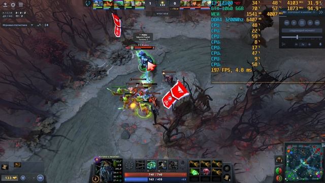 Dota 2 - I3 12100 + GTX 1060 смотреть онлайн