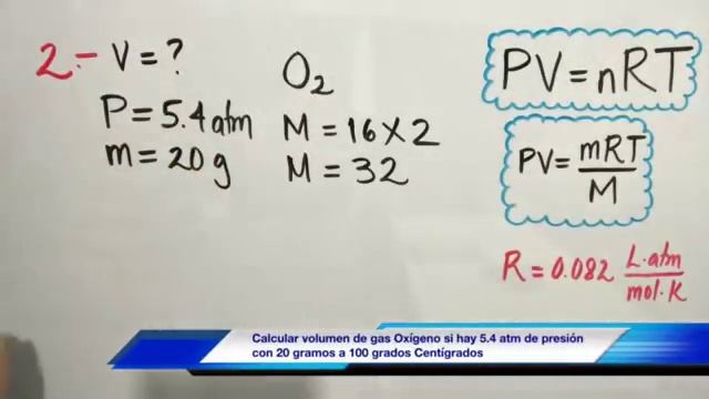 Ecuación General de los Gases Ideales (PV=nRT) смотреть онлайн