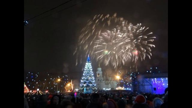 Владимир. Новогодний фейерверк 2015 года. смотреть онлайн