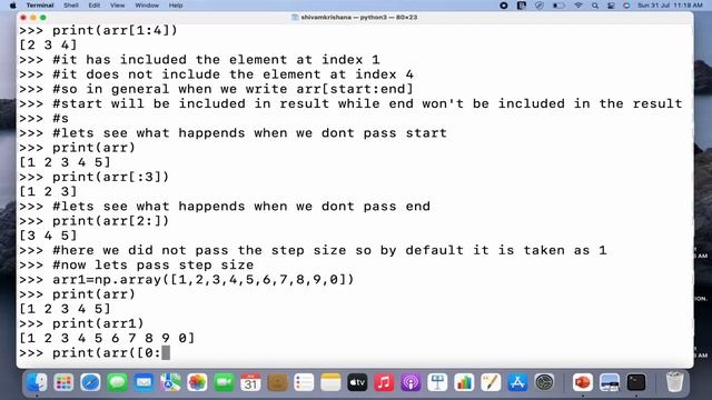Python Numpy Tutorial For Beginners - Array Slicing смотреть онлайн