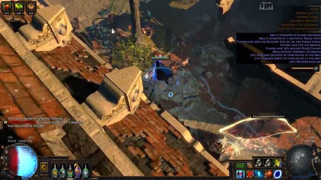 Path of Exile Incursion Rain of Arrows Occultist Gameplay 16 смотреть онлайн