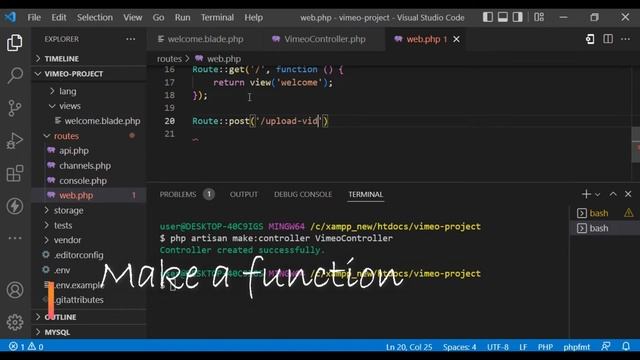 How to upload videos to vimeo | Laravel + Vimeo Api смотреть онлайн