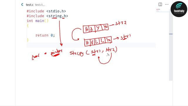 strcpy() String Copy Function In C With Example | Exaplain In Hindi By Nirbhay Kaushik смотреть онлайн