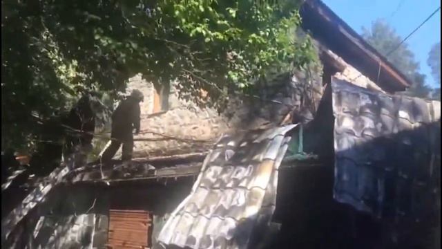 Пожар в посёлке Пески смотреть онлайн