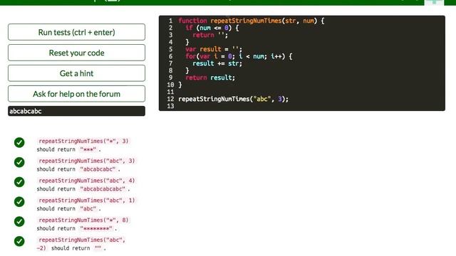 Repeat a string repeat a string - FCC - JavaScript - Basic Algorithm Scripting смотреть онлайн