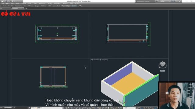 Cách xuất 3D sang 2D trong CAD - Autocad 3D смотреть онлайн