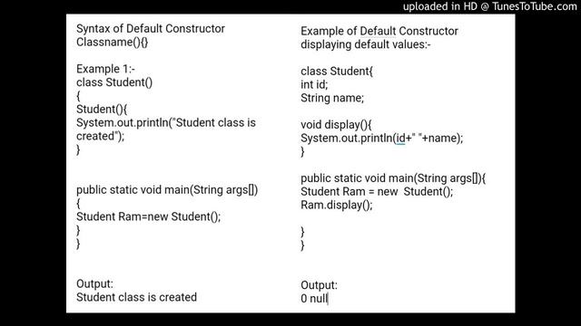 Java constructors part1 смотреть онлайн