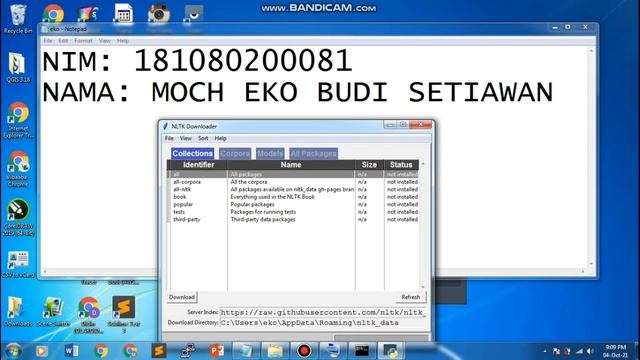 Cara Install Python Windows 7 Dan Install Library Nltk Install Sastrawi Dan Mencoba Tokenize смотреть онлайн