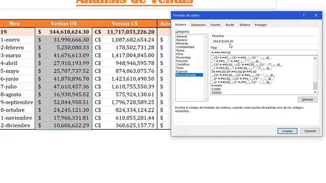 Cifras en Millones - Formato Personalizado смотреть онлайн