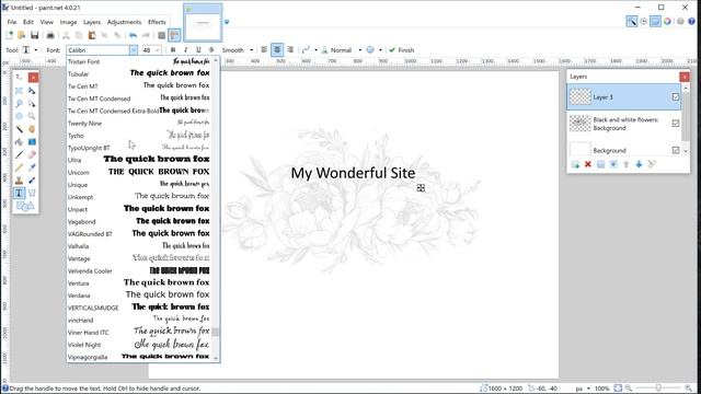 Create a Watermark in Paint.net смотреть онлайн