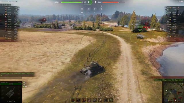 Мир Танков. Медаль Дозорный. Танк Т 50-2, карта Малиновка. 3К урона по засвету. смотреть онлайн