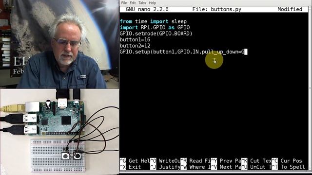 Raspberry Pi LESSON 29: Using GPIO pins as Inputs and Reading them in Python смотреть онлайн