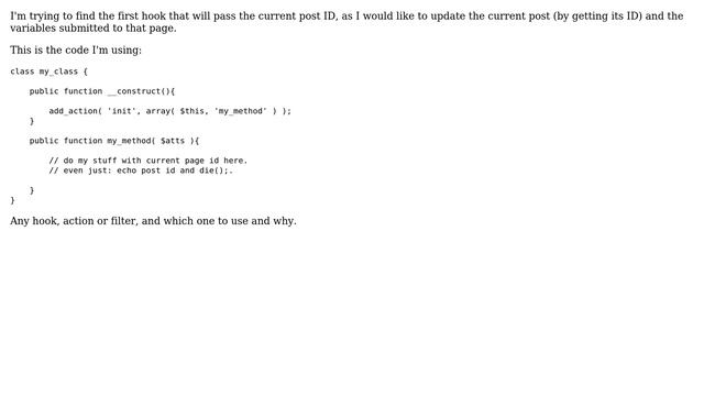 Wordpress: First hook to use current page post id (2 Solutions!!) смотреть онлайн