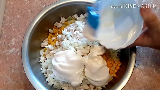 Салат из капусты и куриного филе смотреть онлайн